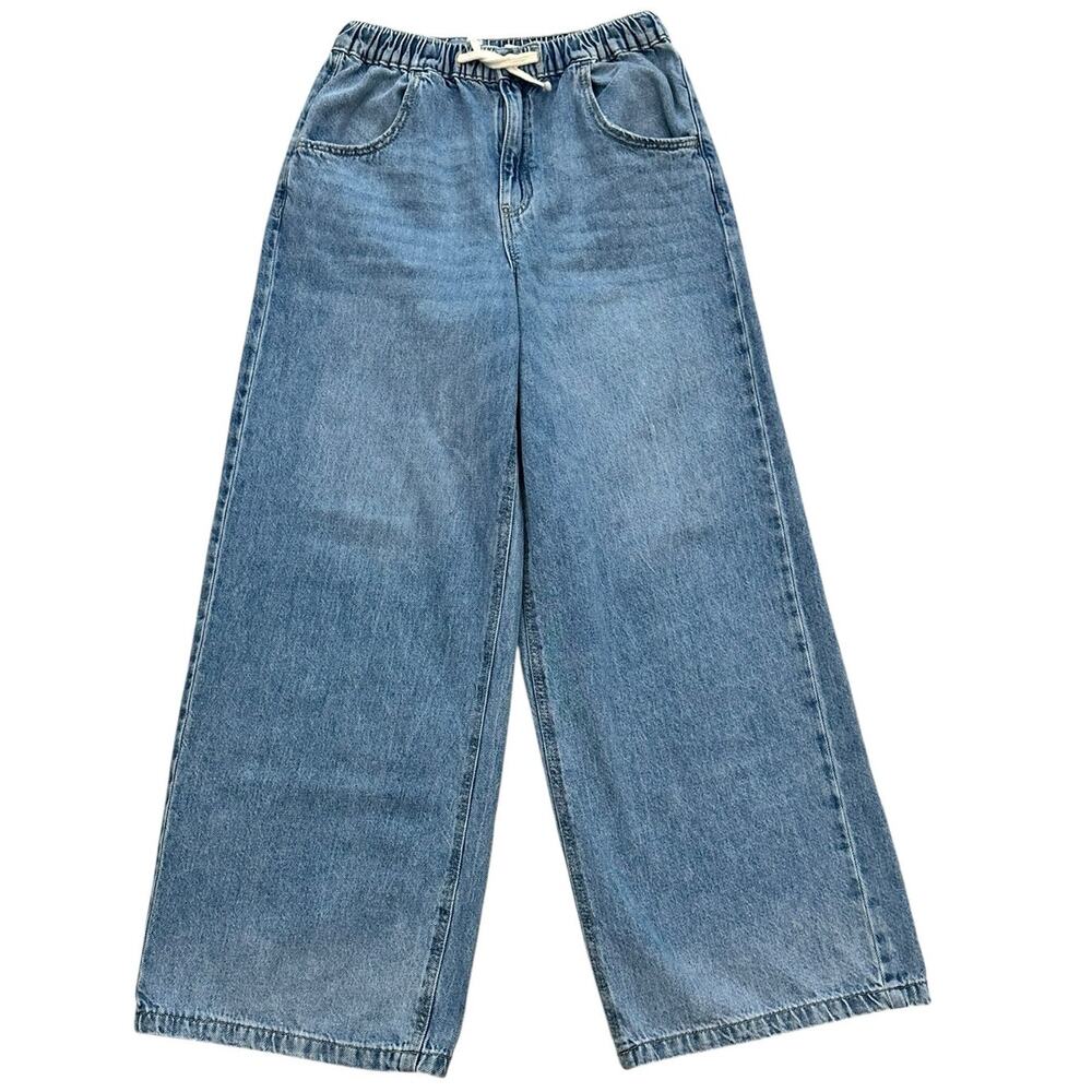 ZARA GIRLS High Rise Wide Leg Jeans 13-14y EUC